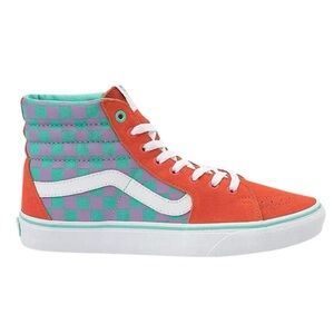 Vans SK8 - Hi “Crazy Check” Skateboard Shoes EUC - Sz. Women’s 6/Mens 4.5